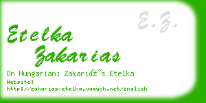 etelka zakarias business card